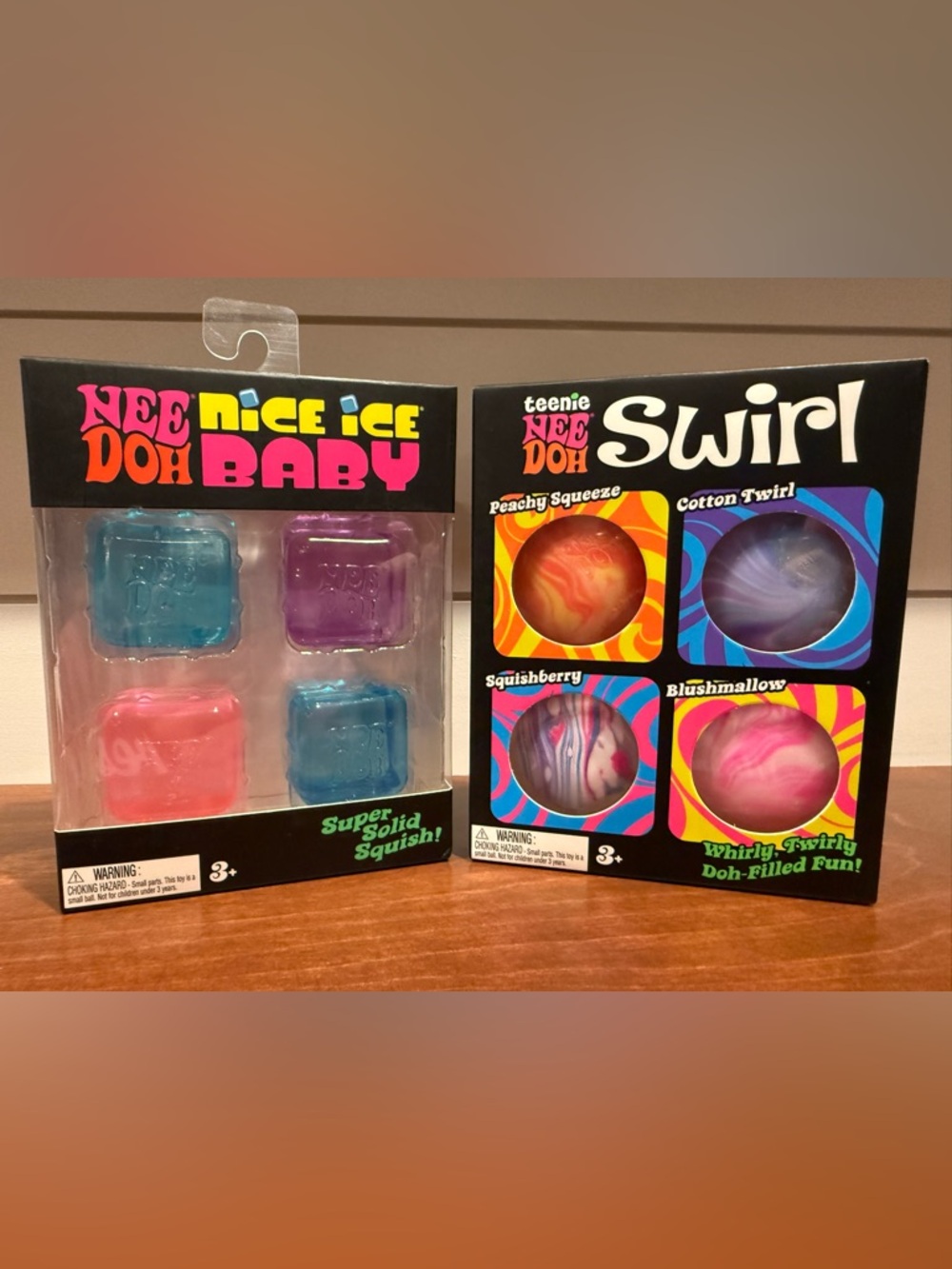Bundle Nee Doh Ice Baby 4 pack & Teenie Swirl Squish 4 pack